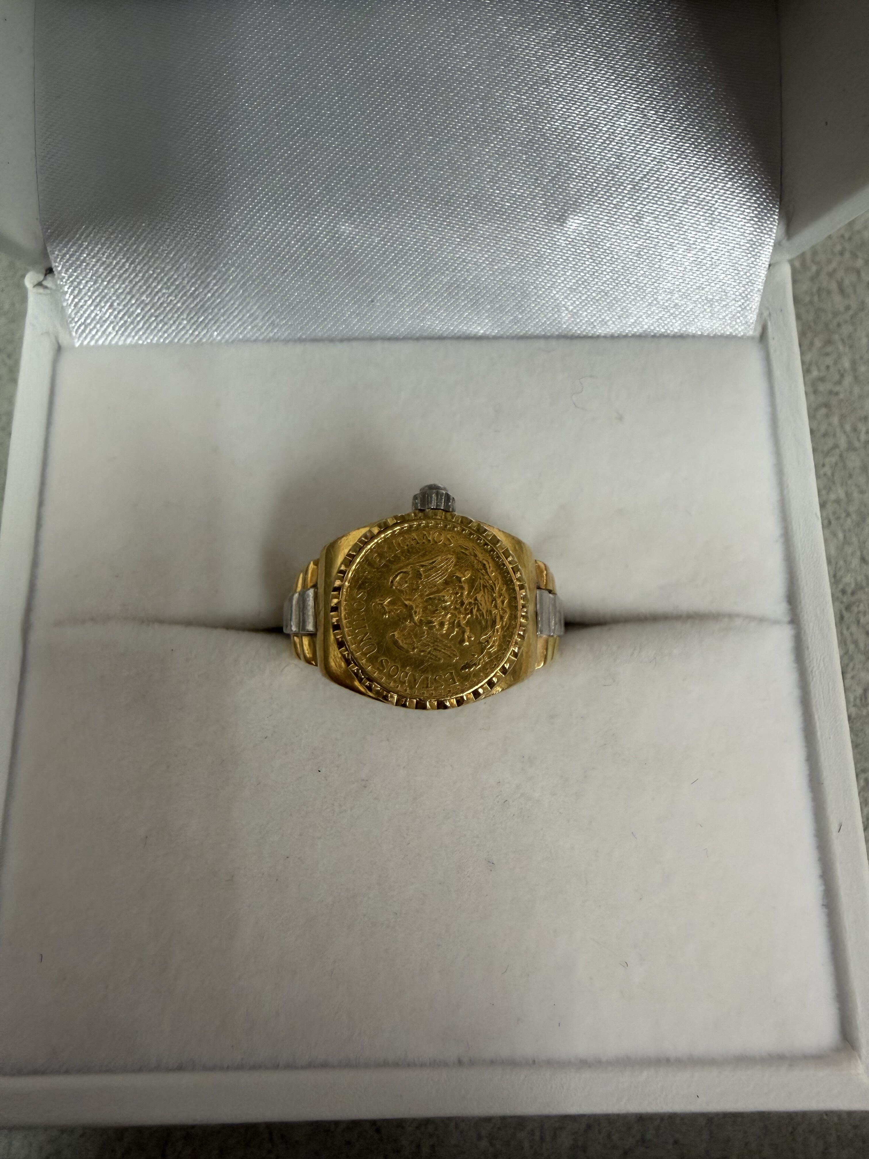 【買取実績：青山店】k18pt900コンビk21コインリング